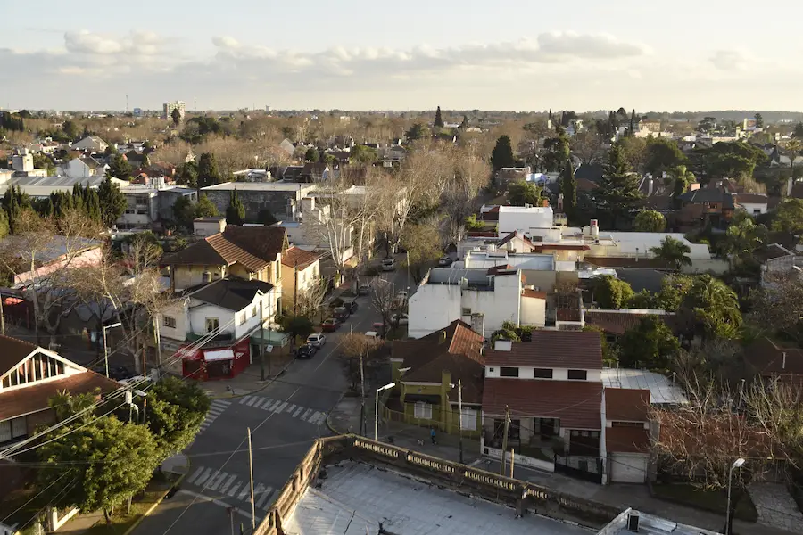 A photograph of the city of Lomas de Zamora.